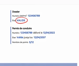 comment savoir si mon permis est valide